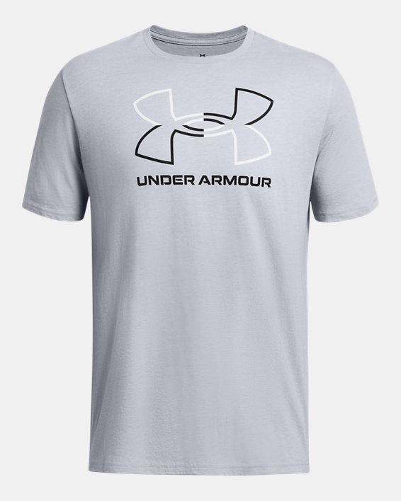 เสื้อแขนสั้น UA Foundation สำหรับผู้ชาย in Gray image number 2